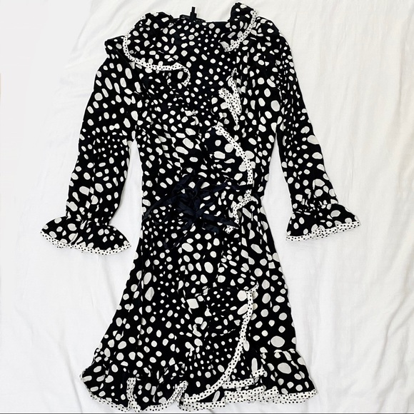 Marc Jacobs Silk Ruffle Wrap Dress - Picture 3 of 4